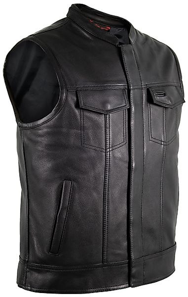 MDM Lederweste Herren Biker Jeans Lederweste günstig online kaufen