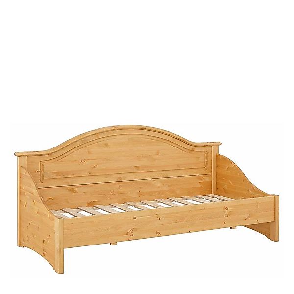 Landhaus Einzelbett aus Kiefer Massivholz Lattenrost günstig online kaufen