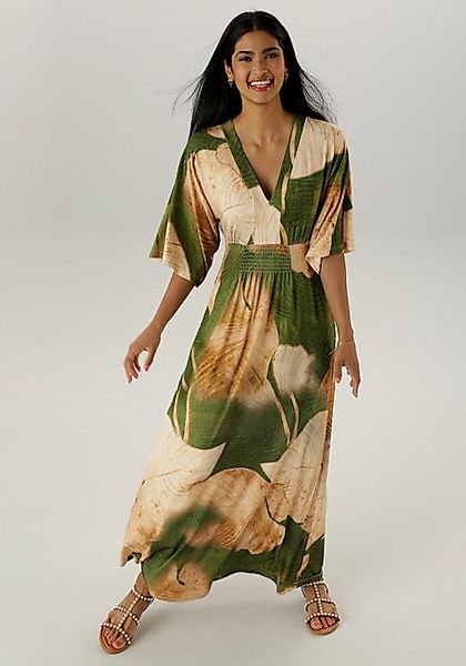Aniston SELECTED Maxikleid, mit weiten, 3/4-langen Ärmeln günstig online kaufen