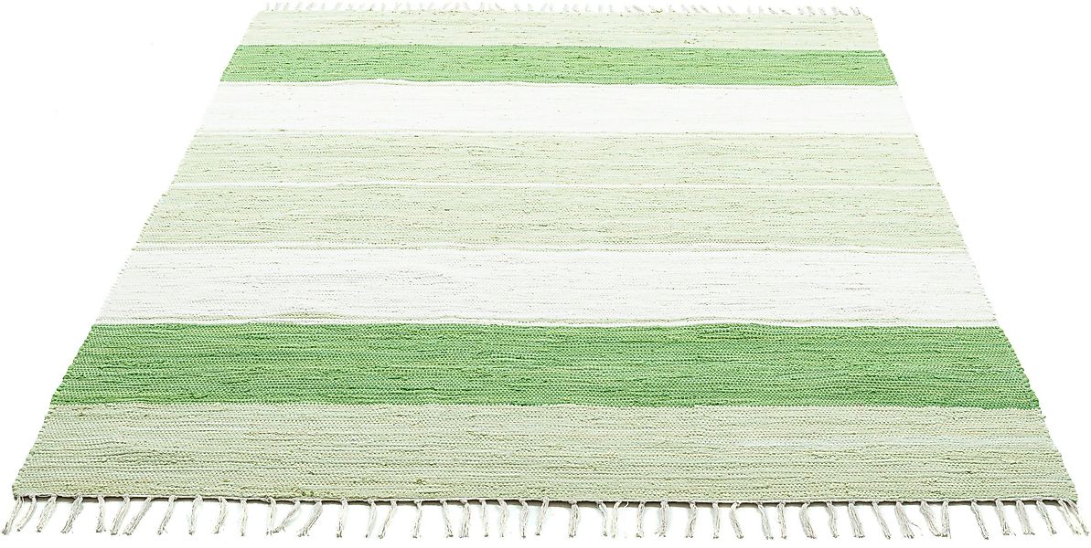 THEKO Teppich Stripe Cotton, rechteckig, Höhe: günstig online kaufen