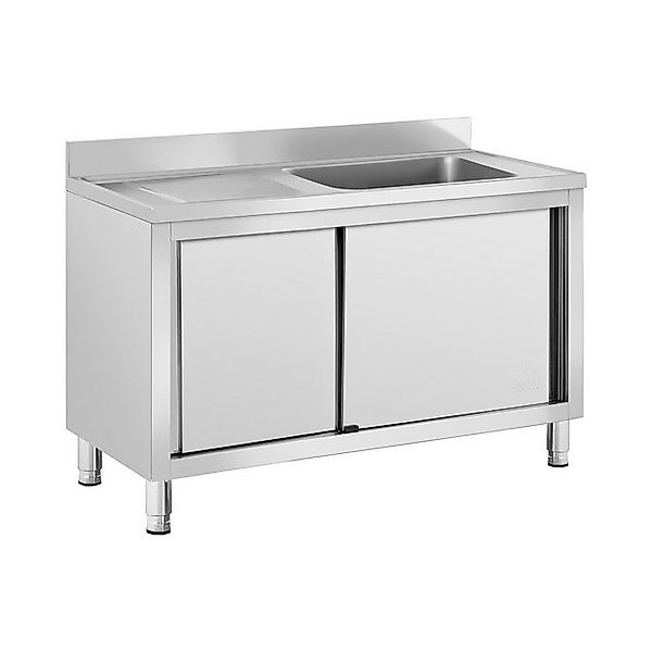 Royal Catering Spülenschrank 120 x 60 x 95 cm Spülenunterschrank Becken Ede günstig online kaufen