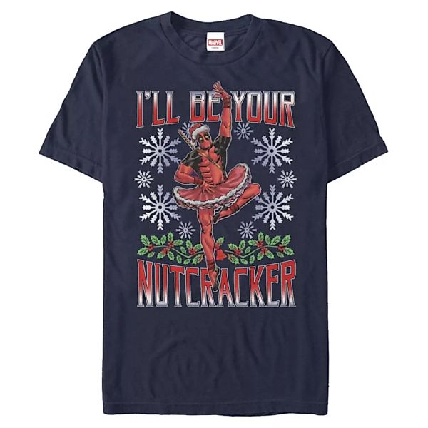 Marvel - Deadpool - Deadpool Nutcracker - Weihnachten - Männer T-Shirt günstig online kaufen