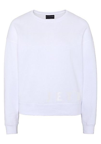 JETTE SPORT Sweatshirt mit farblich abgestimmten Logo über dem Saum günstig online kaufen