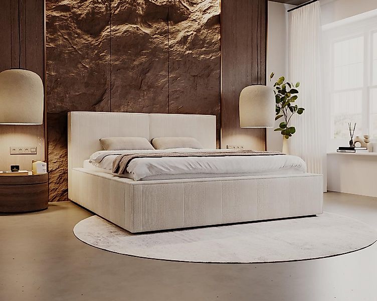 Compleo Polsterbett SANTO Metallrahmen, Bettkasten, ohne Matratze, (Kostenl günstig online kaufen