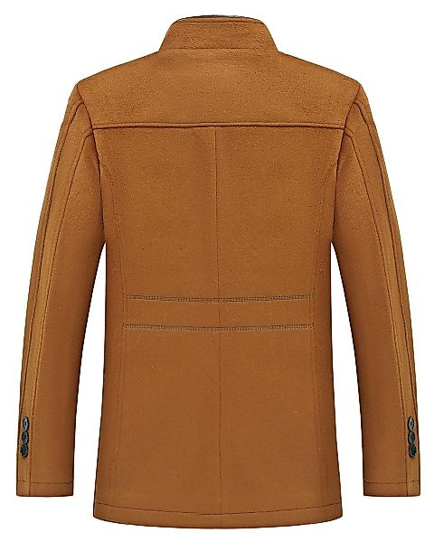 Allthemen Wollmantel mit Stehkragen Wintermantel Einreihig günstig online kaufen