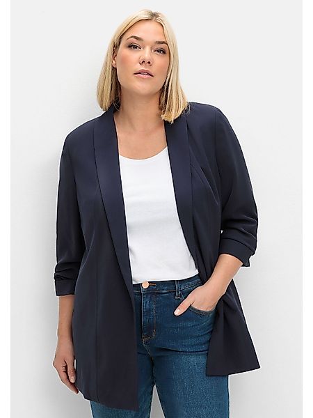 Sheego Longblazer Große Größen mit Schalkragen günstig online kaufen