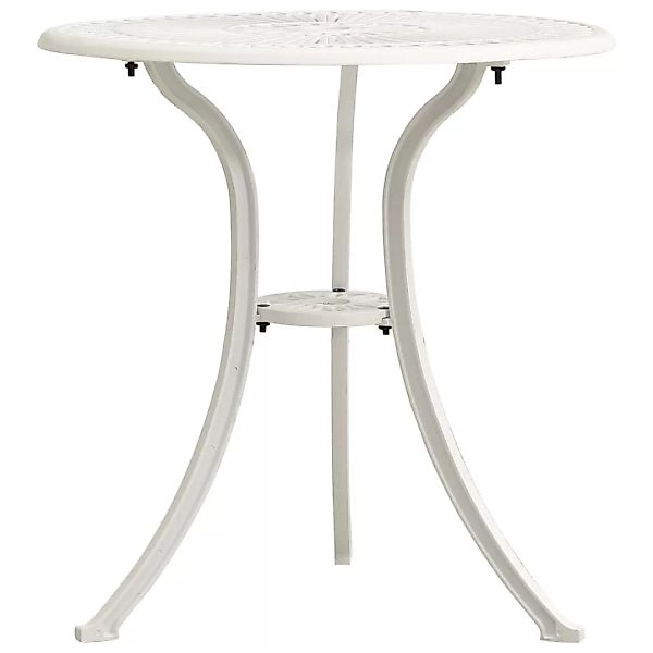 Gartentisch Weiß 62x62x65 Cm Aluminiumguss günstig online kaufen