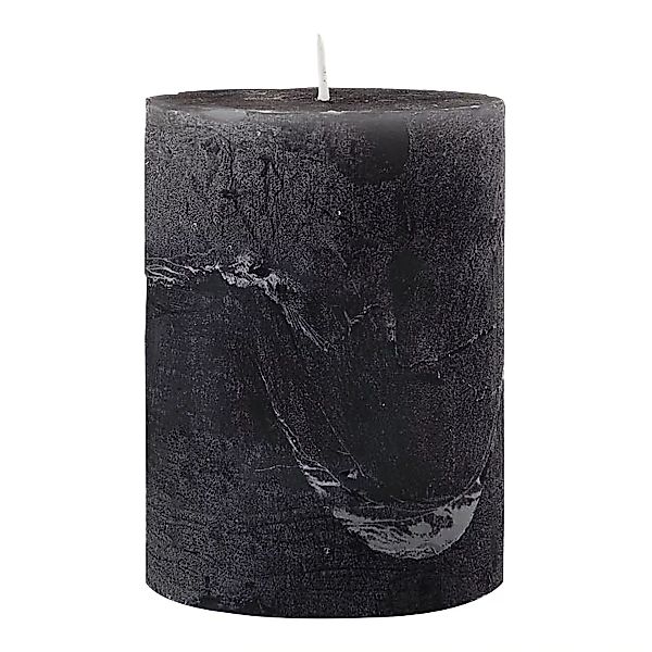 Kerze RUSTIC ca. D7.5x10cm,schwarz günstig online kaufen