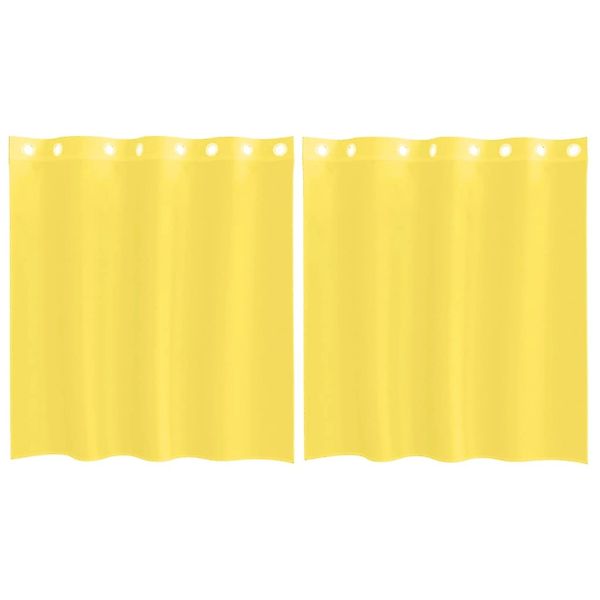 vidaXL Voile Vorhänge mit Ösen 2 Stk Gelb 4102131 günstig online kaufen