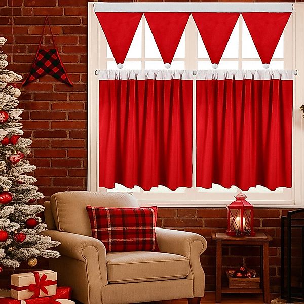 BTTO V&G Gardine 3er-Set Gardine Weihnachten günstig online kaufen