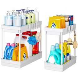 POPOLIC Aufbewahrungsbox Doppelschichtiger Abfluss mit Haken-Aufbewahrungsr günstig online kaufen