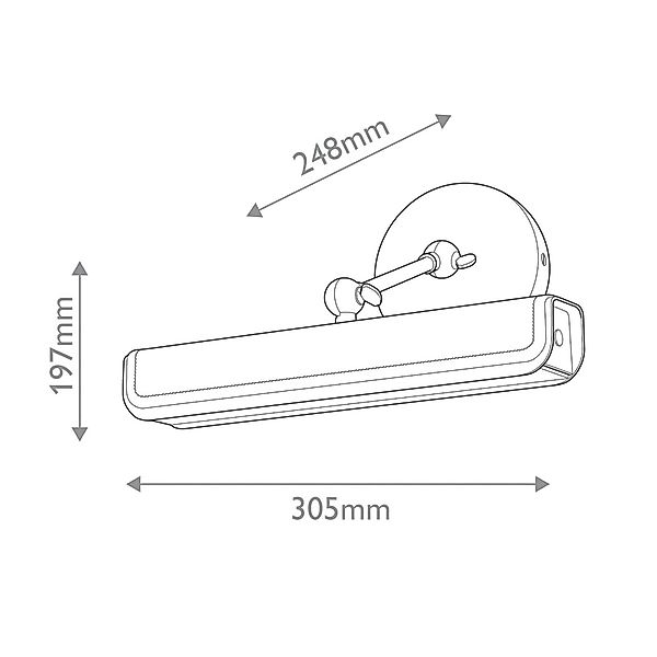 LED-Wandleuchte VALISE, braun/altmessing, 31 cm, Kunstleder günstig online kaufen