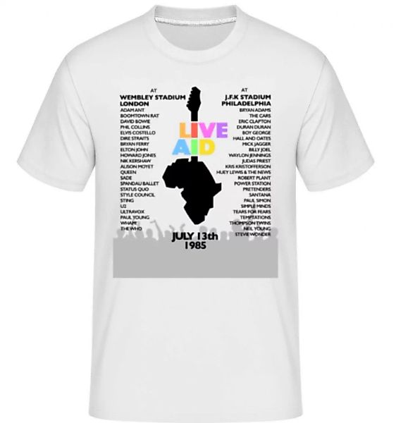 Live Aid Lineup · Shirtinator Männer T-Shirt günstig online kaufen