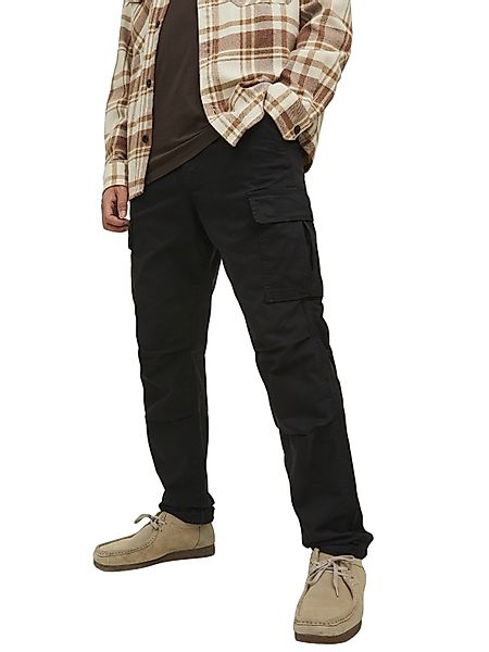 Jack & Jones Herren Cargohose JJPSTACE JJTUCKER -Tapered Fit - Grau Beige S günstig online kaufen