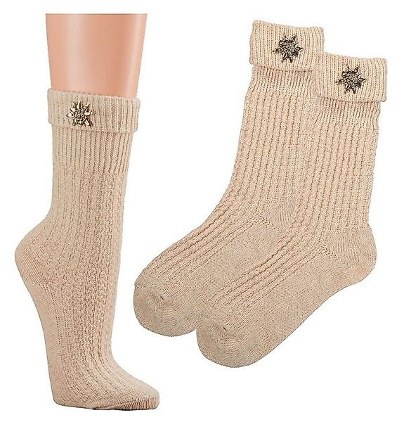 Wowerat Trachtensocken Umschlag Socken Edelweiss (2-Paar, 2 Paar) günstig online kaufen