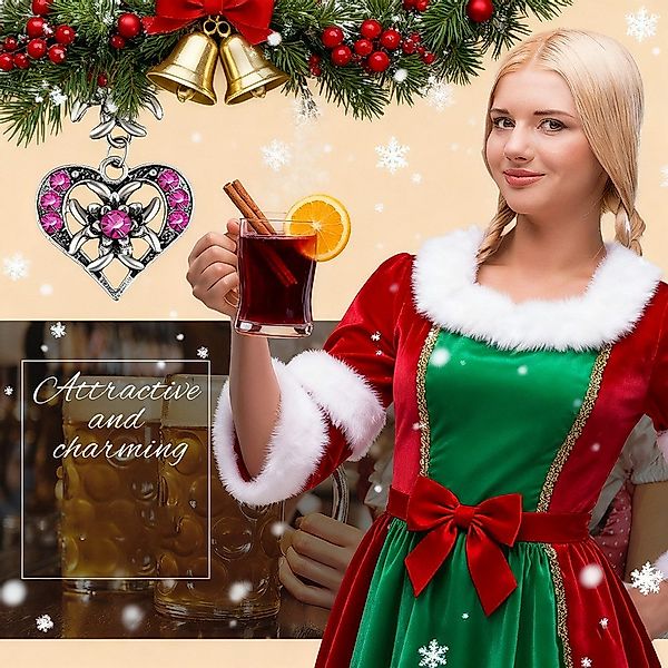 CLTYQ Schmuckset Trachtenschmuck Damen Oktoberfest Accessoires günstig online kaufen