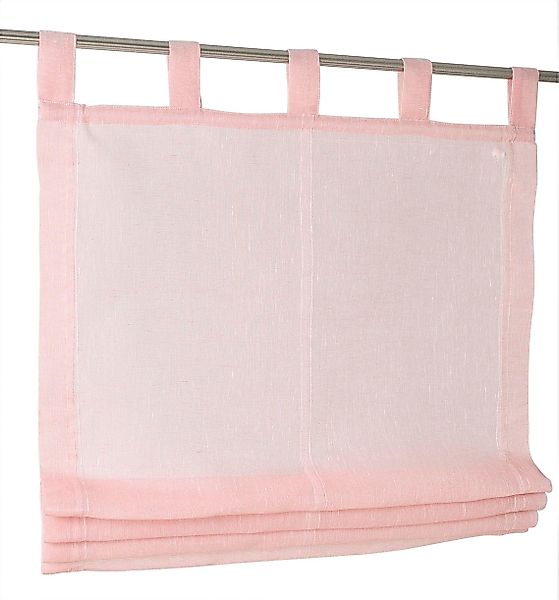 Kutti Raffrollo "Brondby" mit Schlaufen freihängend halbtransparent, Polyes günstig online kaufen