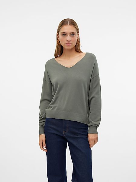 Vero Moda V-Ausschnitt-Pullover VMBREEZE LS V-NECK günstig online kaufen
