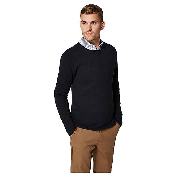 Selected Rocky Rundhalsausschnitt Sweater L Dark Sapphire günstig online kaufen