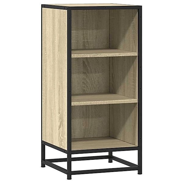 vidaXL Sideboard Sonoma-Eiche 35,5x35x76 cm Holzwerkstoff und Metall 848950 günstig online kaufen