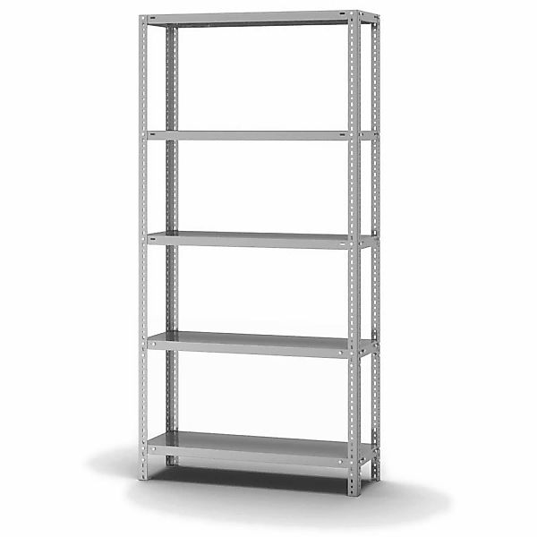 PROREGAL Edelstahlregal Schraubsystem HxBxT 200 x 100 x 30 cm 5 Ebenen Fach günstig online kaufen