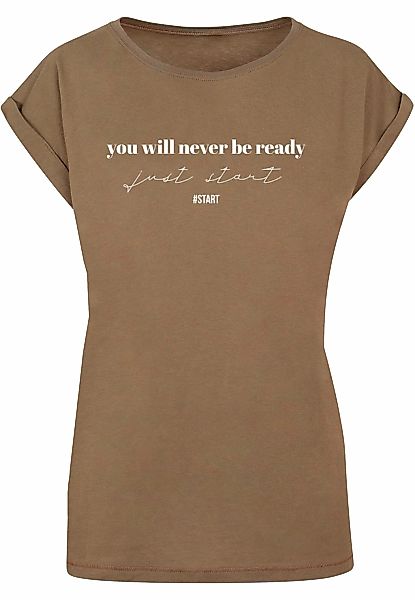 Merchcode T-Shirt "Merchcode Damen Ladies Just Start T-Shirt" 1 Stk. tlg. günstig online kaufen