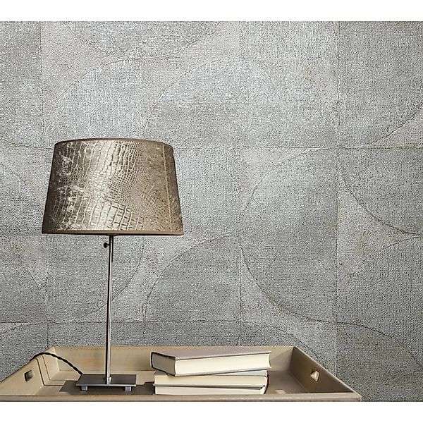 Marburg Vliestapete Vintage Deluxe geometrische Struktur Beige-Pearl FSC® günstig online kaufen