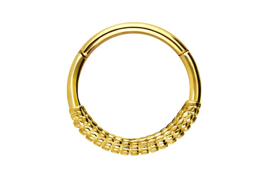 PIERCINGLINE Nasenpiercing Chirurgenstahl Segmentring Clicker KOLBEN-DESIGN günstig online kaufen