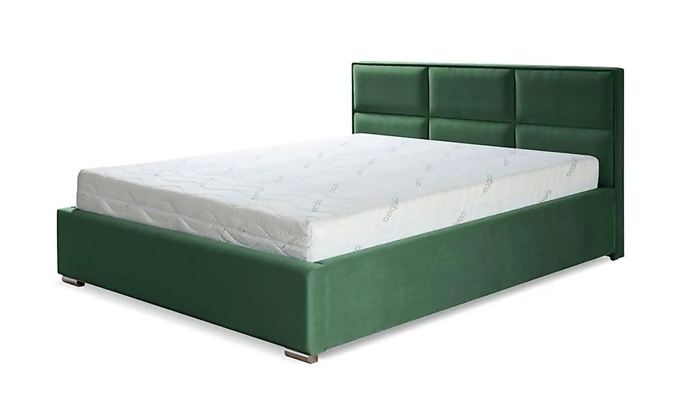 Polsterbett mit Bettkasten Imbir ¦ grün ¦ Maße (cm): B: 180 H: 52 Betten > günstig online kaufen
