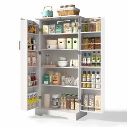 OKWISH Sideboard Modernes Küchenschrank (mit LED-Sensorleuchte, günstig online kaufen