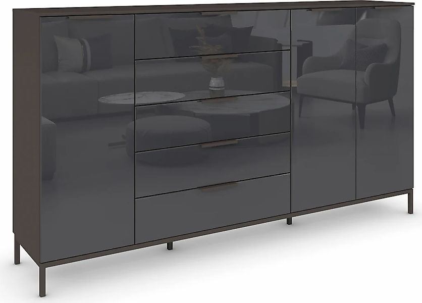 rauch Kombikommode "Kommode Türkommode Sideboard Kombikommode FLIPP mit Gla günstig online kaufen