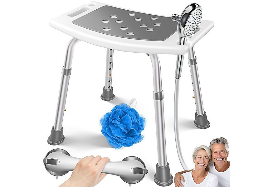 KESSER Badhocker Duschhocker höhenverstellbar & bis 136kg belastbar, Duschh günstig online kaufen