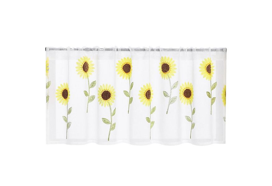 Joyswahl Scheibengardine (1 St), Stangendurchzug, Bistrogardinen mit Sonnen günstig online kaufen