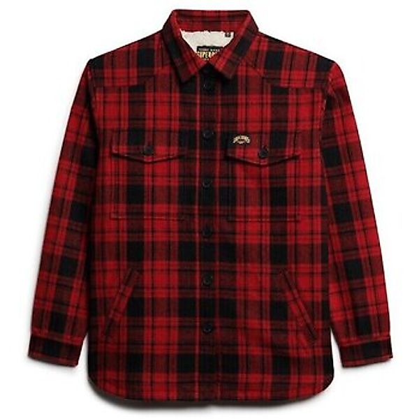 Superdry  Blusen Surchemise à carreaux en peau lainée femme günstig online kaufen