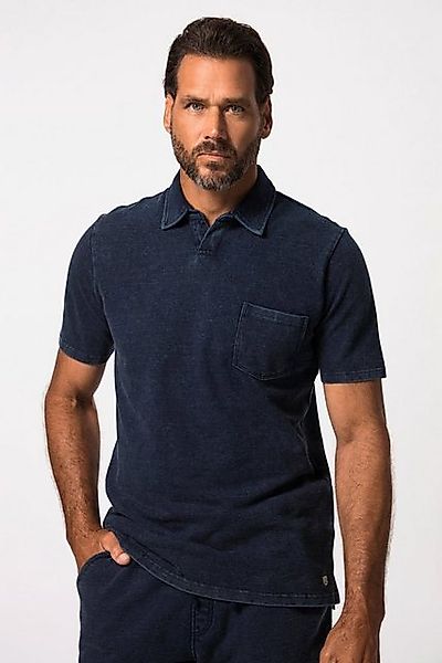 JP1880 Poloshirt Poloshirt Halbarm Piqué Jeanslook bis 8 XL günstig online kaufen