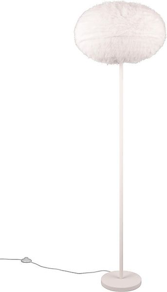 Reality Leuchten Stehlampe FURRY, Stehleuchte m.Plüsch Lampenschirm Höhe 15 günstig online kaufen