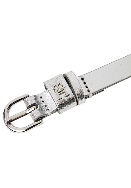Tommy Hilfiger Ledergürtel Metallic-Finish, Leder günstig online kaufen