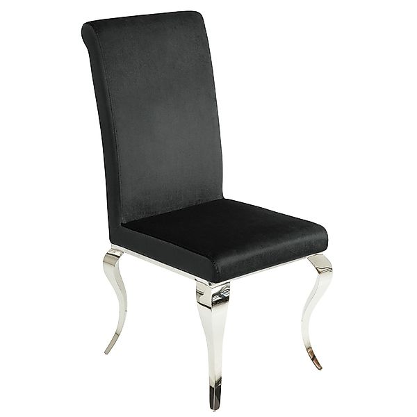 riess-ambiente Polsterstuhl MODERN BAROCK schwarz / günstig online kaufen