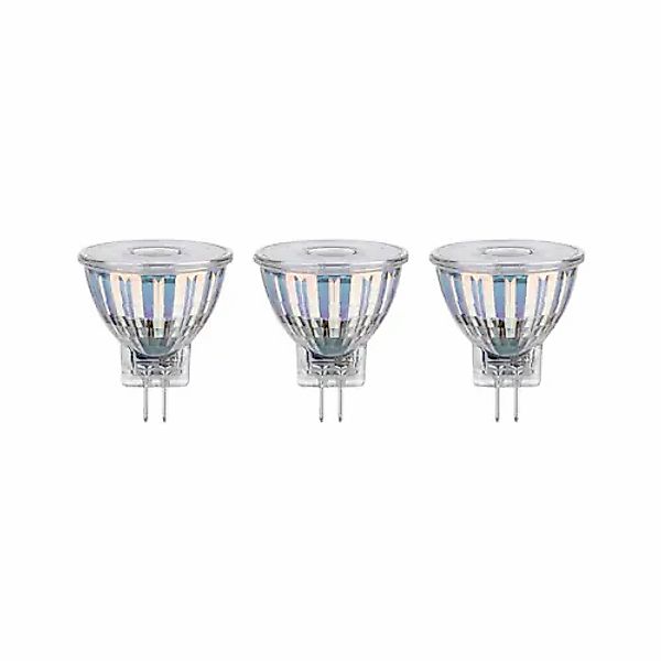 Paulmann LED-Leuchtmittel »Glasreflektor 3er Pack GU4 345lm 4,2W 2700K 12V« günstig online kaufen