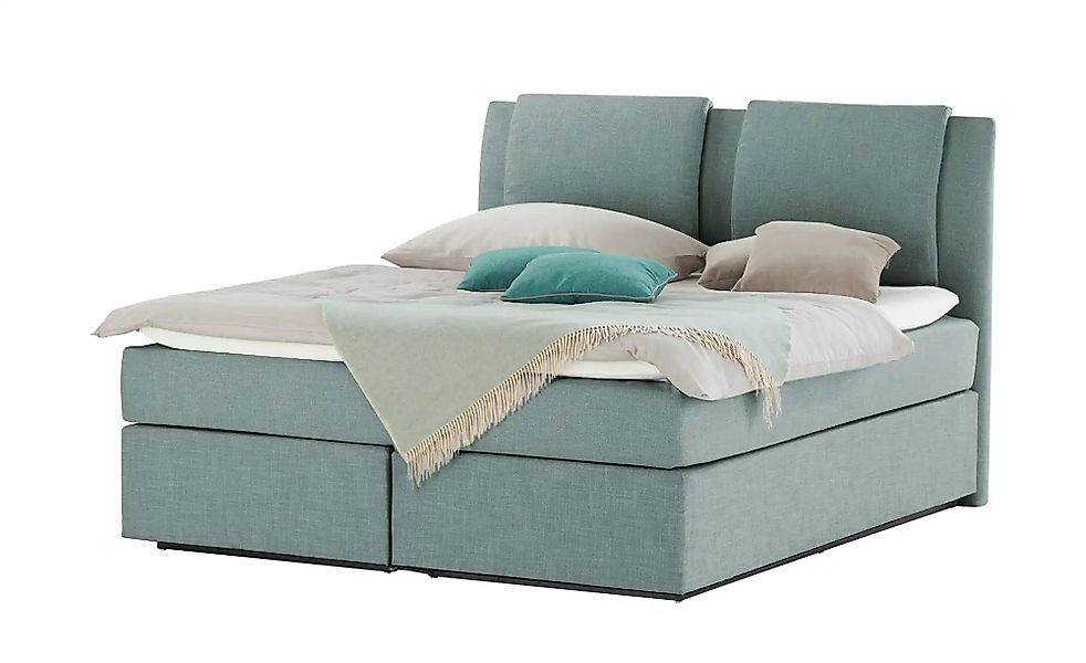 Wohnwert Boxspringbett  Dormian Saman ¦ türkis/petrol ¦ Maße (cm): B: 160 H günstig online kaufen