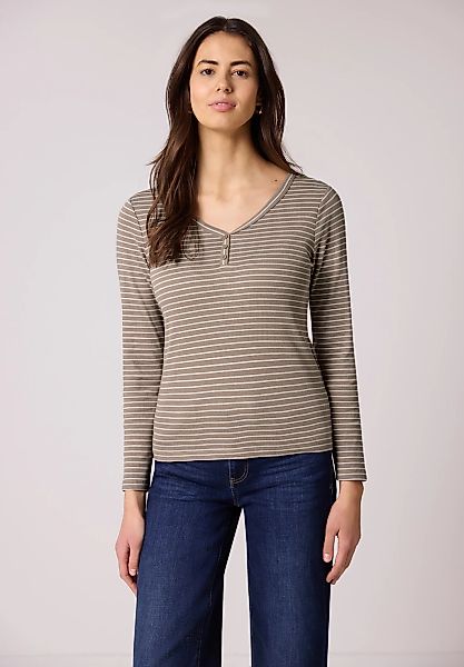 STREET ONE Langarmshirt im soften Baumwoll-Mix günstig online kaufen