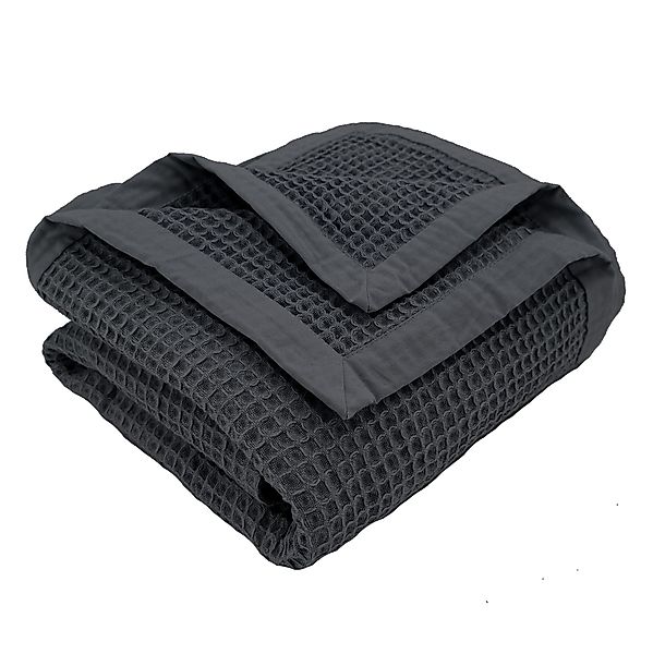 Wohndecke Waffelpique Sommerbettdecke Sofadecke Baumwolle, heimtexland, günstig online kaufen