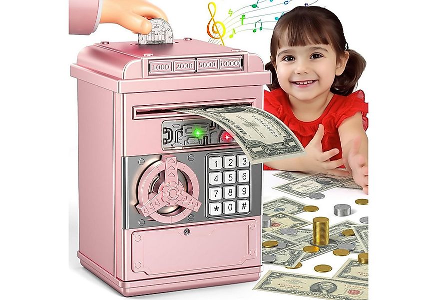 LA CUTE Spardose Elektronische Passwort-Sparschwein für Kinder Roségold Tre günstig online kaufen