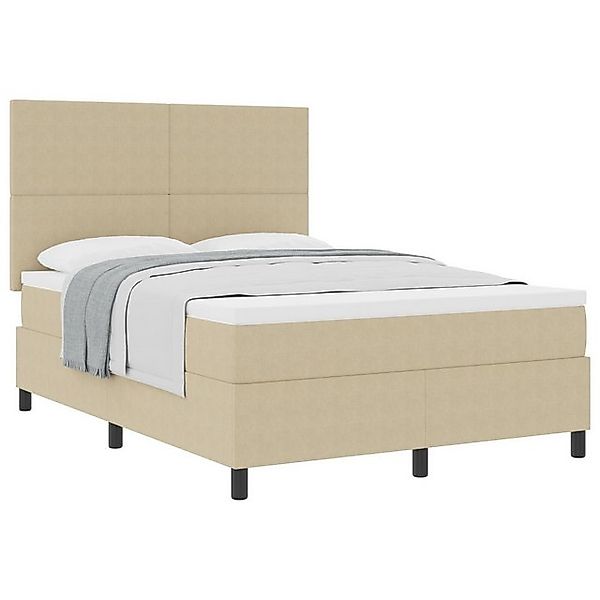 vidaXL Bett Boxspringbett mit Matratze Hellgrün Grau 140x200 cm Corduroysto günstig online kaufen