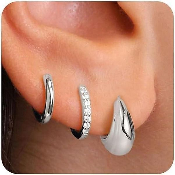 LuxusKollektion Schmuckset Ohrringe Silber 925 14K günstig online kaufen