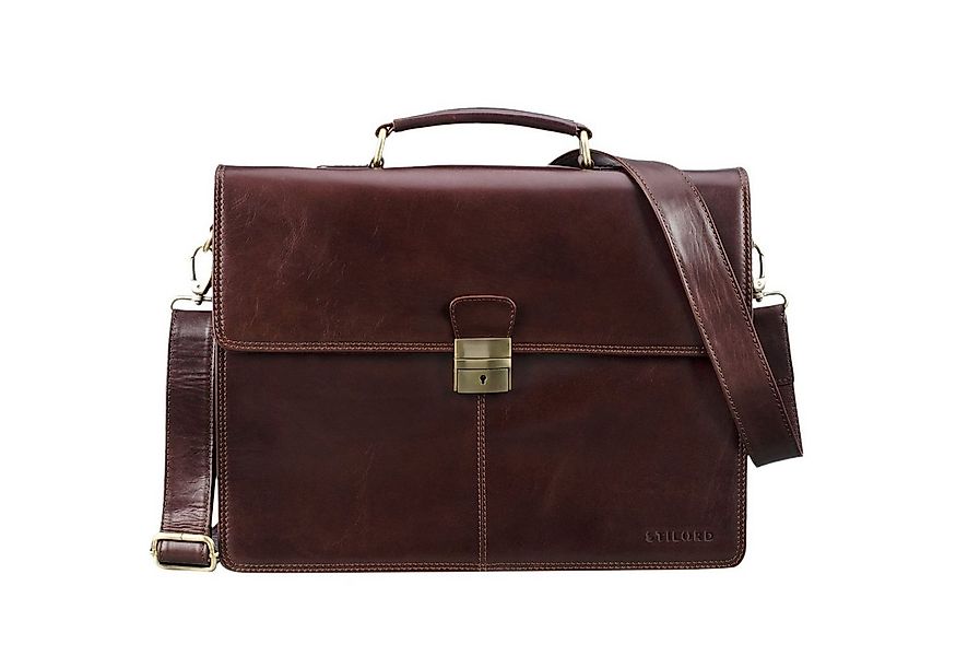 STILORD Aktentasche "Edward" Herren Aktentasche Dokumententasche Echtleder günstig online kaufen