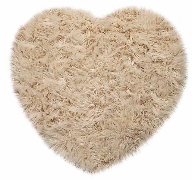 Paco Home Fellteppich »Playa 960« herzförmig 64 mm Höhe Kunstfell, Flokati- günstig online kaufen
