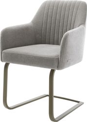 DELIFE Polsterstuhl Greg-Flex, Freischwinger flach Effektfinish günstig online kaufen