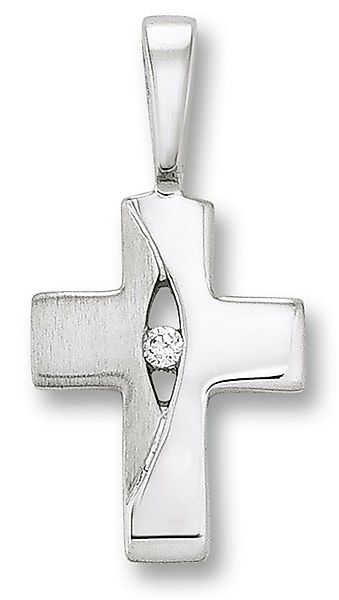 ONE ELEMENT Kettenanhänger Zirkonia Kreuz Anhänger günstig online kaufen