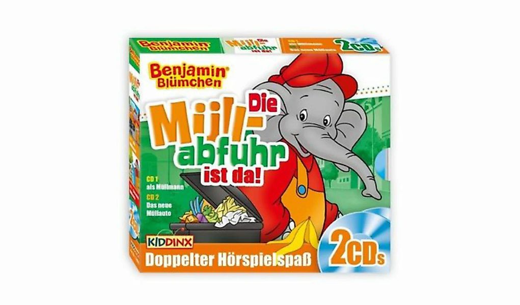 Kiddinx Hörspiel-CD Benjamin Blümchen - Die Müllabfuhr ist da!, 2 Audio-CD günstig online kaufen